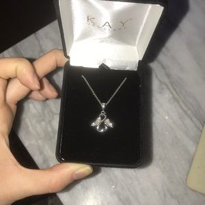 Double heart necklace